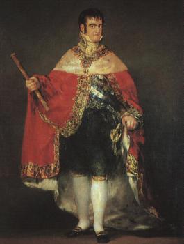 弗朗西斯科 德 戈雅 Ferdinand 7 in his Robes of State